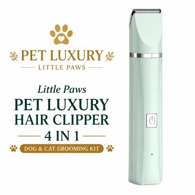 Little Paws Pet Luxury Hair Clipper 4 in 1— Dog & Cat Grooming Kit Little Paws Pet Luxury Hair Clipper 4 in 1— Dog & Cat Grooming Kit