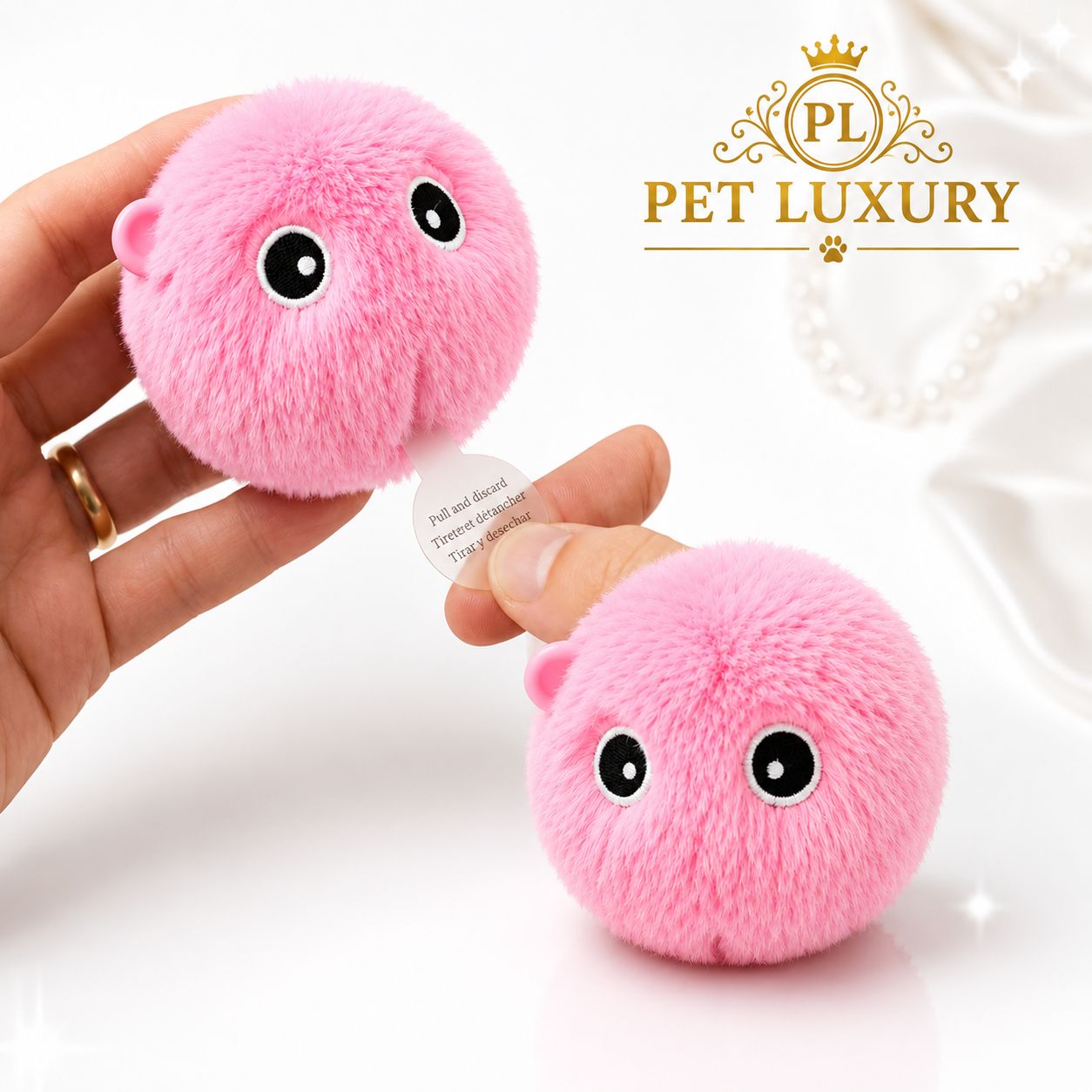 Furry Love Gravity Pet Pink Ball Furry Love Gravity Pet Pink Ball