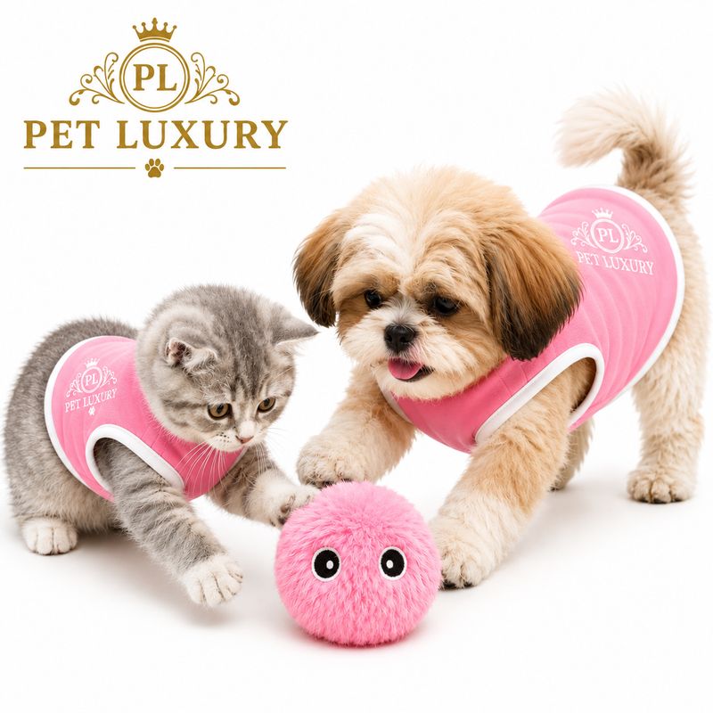 Furry Love Gravity Pet Pink Ball