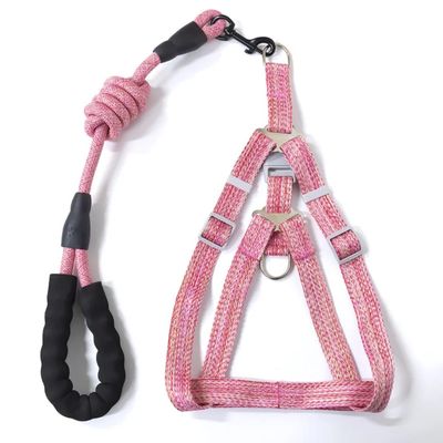 Zilver Paws Dog Leach And Harness-Pink