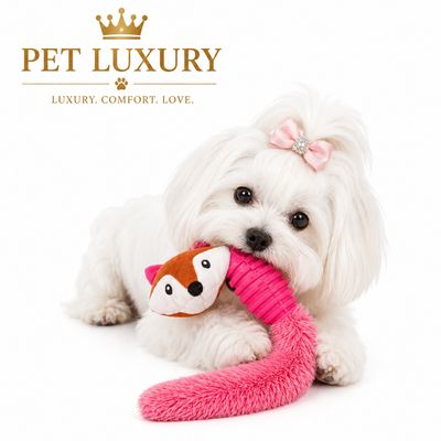 Foxy Plush Squeaky Pet Feeding Toy Foxy Plush Squeaky Pet Feeding Toy