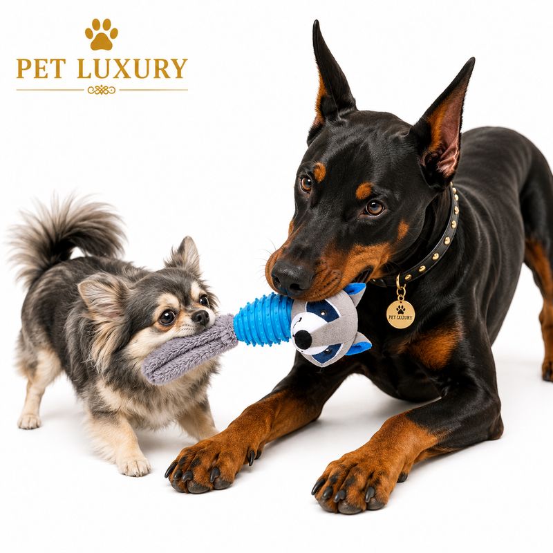 Foxy Fun Plush Squeaky Pet Feeding Toy