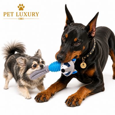 Foxy Fun Plush Squeaky Pet Feeding Toy