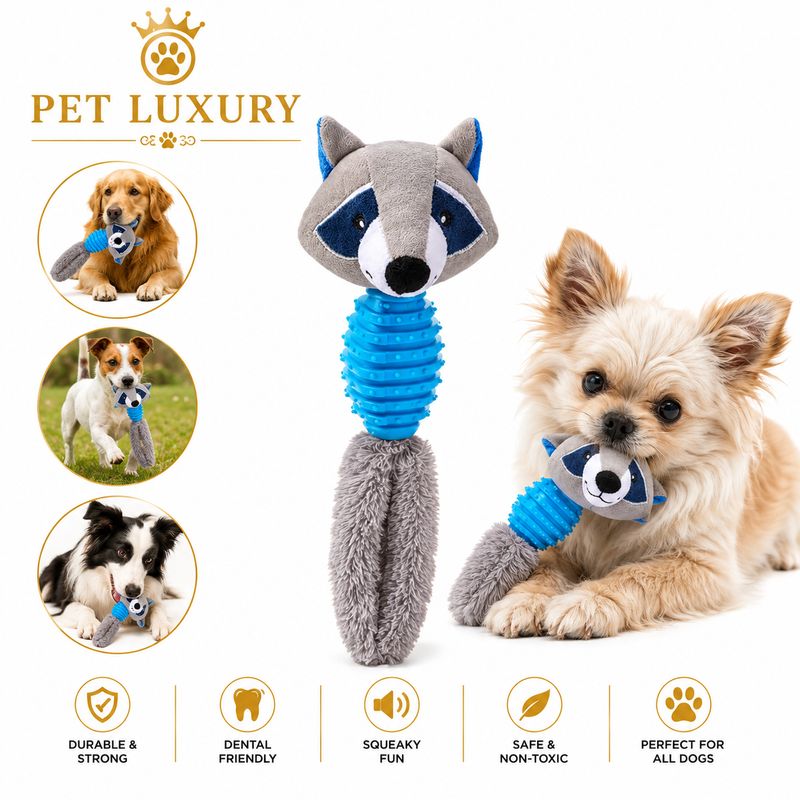 Foxy Fun Plush Squeaky Pet Feeding Toy Foxy Fun Plush Squeaky Pet Feeding Toy