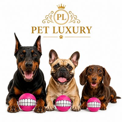 Pet Luxury SMILE Pink Dog Ball Pet Luxury SMILE Pink Dog Ball