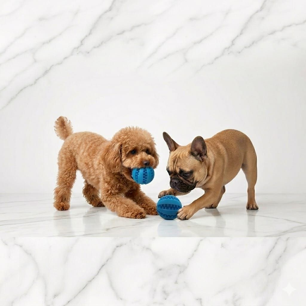 Coco Paw Dog Feeder Ball-Blue