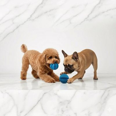 Coco Paw Dog Feeder Ball-Blue