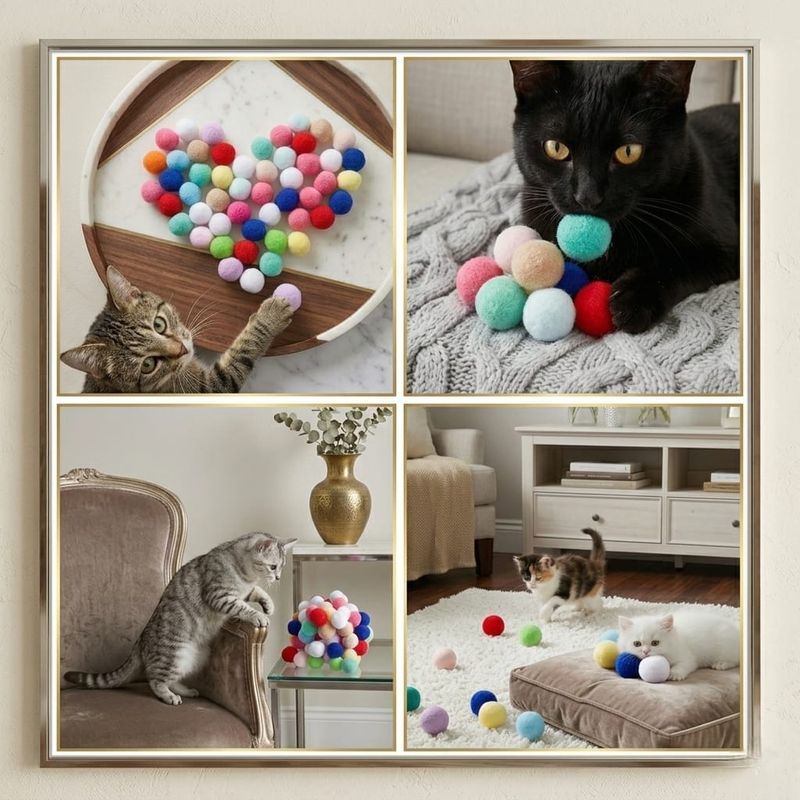 Pet Luxury Fluffy Cat Play Ball