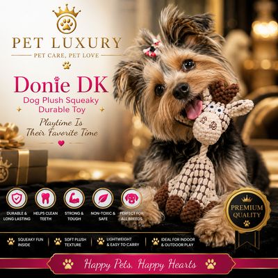 Donie DK Dog Plush Squeaky Durable Toy