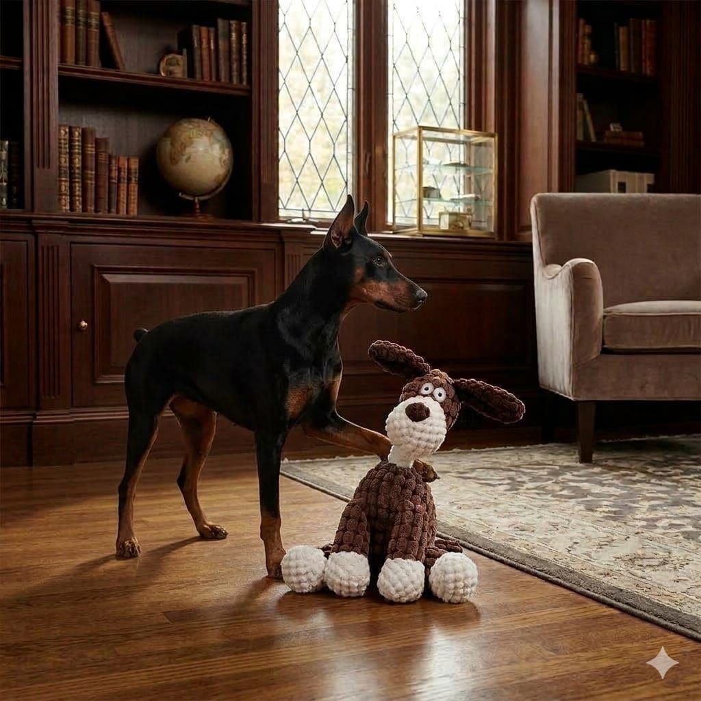 Pet Luxury's Dog Farm Fam Squeaking Pet Toy