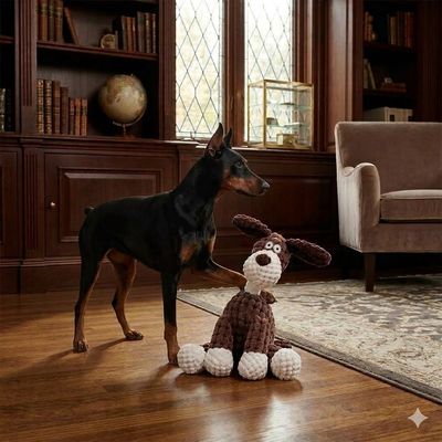 Pet Luxury's Dog Farm Fam Squeaking Pet Toy