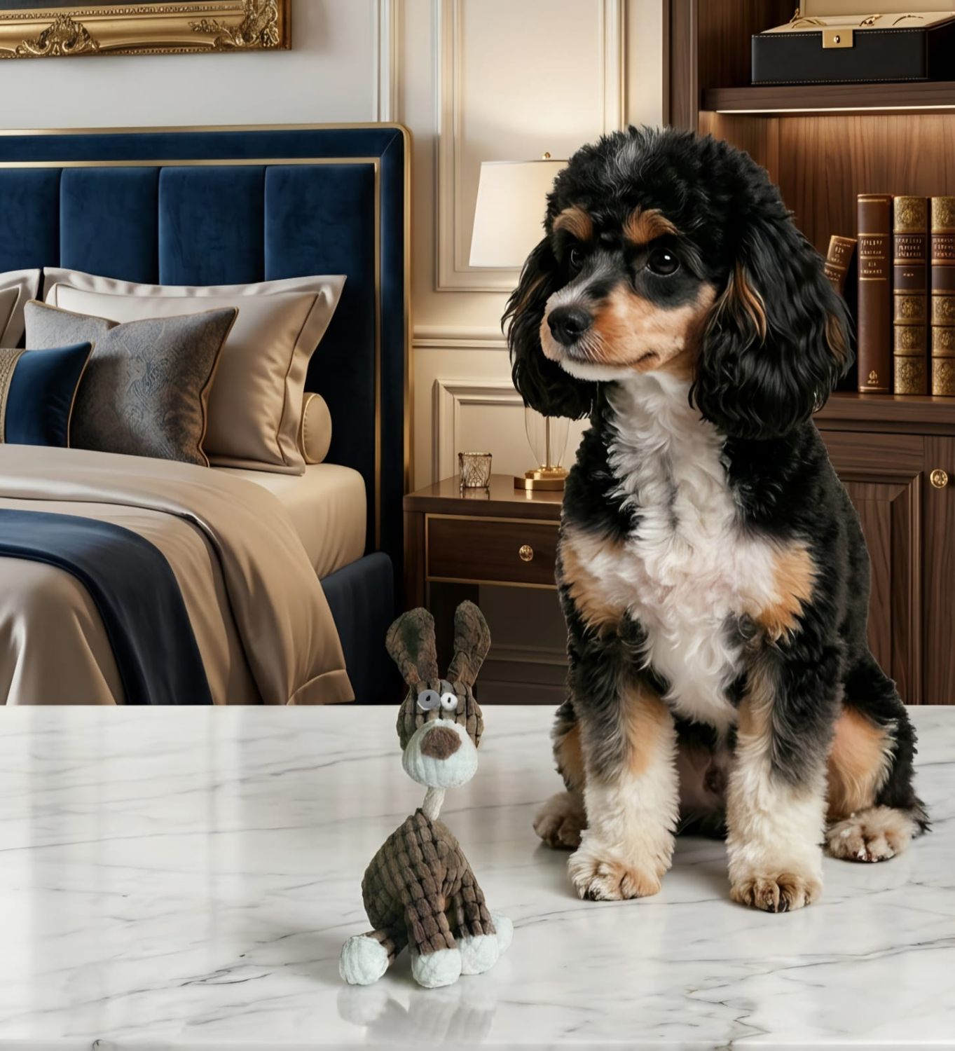 Pet Luxury's Dog Farm Fam Squeaking Pet Toy