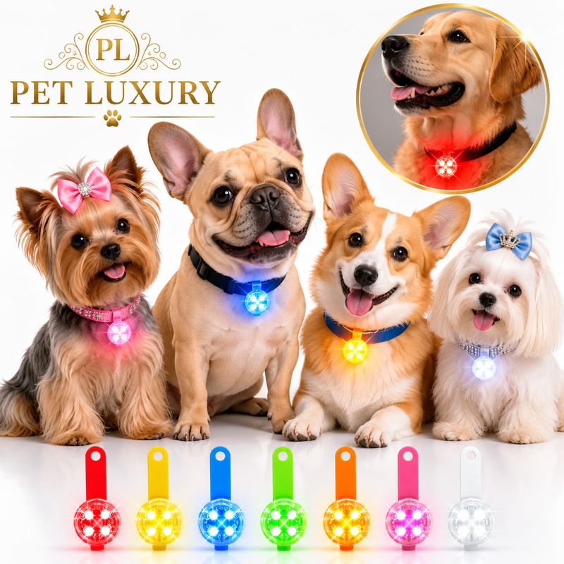 Glow Paw Dog Leach Neck Collar