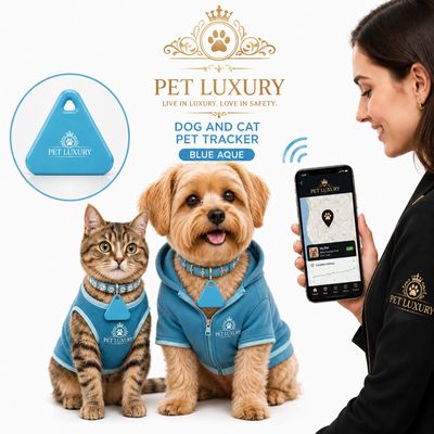 Pet Luxury Triangle Dog And Cat Tracker – Blue Edition