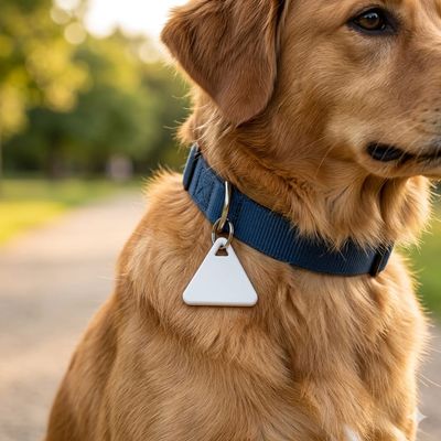 Pet Luxury Dog And Cat Pet Tracker-White