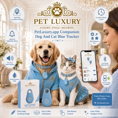 PetLuxury.app Companion Dog And Cat Blue Tracker