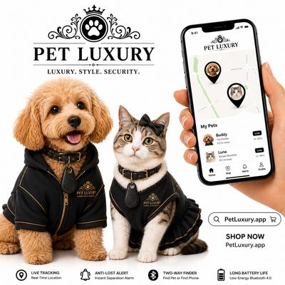 PetLuxury.app Companion Dog And Cat Tracker – Black Edition PetLuxury.app Companion Dog And Cat Tracker – Black Edition