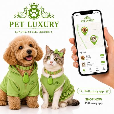 PetLuxury.app Companion Dog And Cat Tracker – Green Edition
