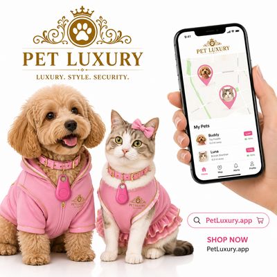 PetLuxury.app Companion Cat And Dog Tracker – Pink Edition PetLuxury.app Companion Cat And Dog Tracker – Pink Edition