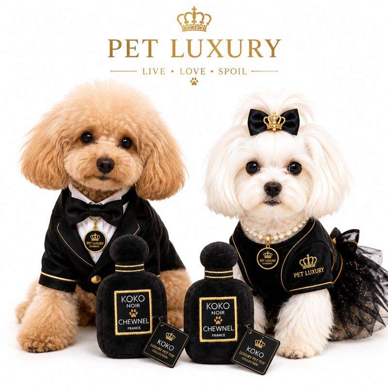 KOKO NOIR – Luxury Parfum Squeaky Toy – KOKO Luxury Pet Toy Collection KOKO NOIR – Luxury Parfum Squeaky Toy – KOKO Luxury Pet Toy Collection