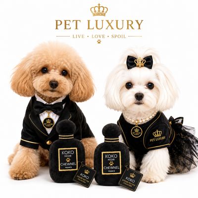 KOKO NOIR – Luxury Parfum Squeaky Toy – KOKO Luxury Pet Toy Collection KOKO NOIR – Luxury Parfum Squeaky Toy – KOKO Luxury Pet Toy Collection