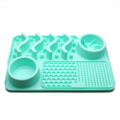 Multifunctional Pet Dog Bowl Feeder-Turquoise