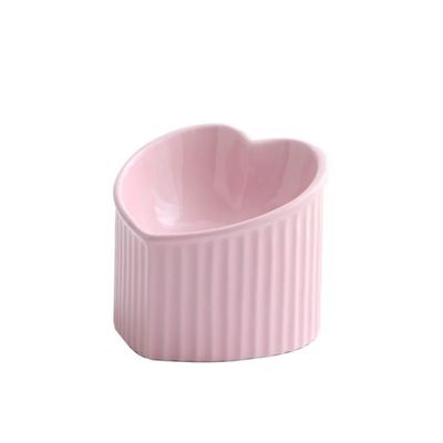 Pet Luxury Heart Shaped Pink Pet Bowl