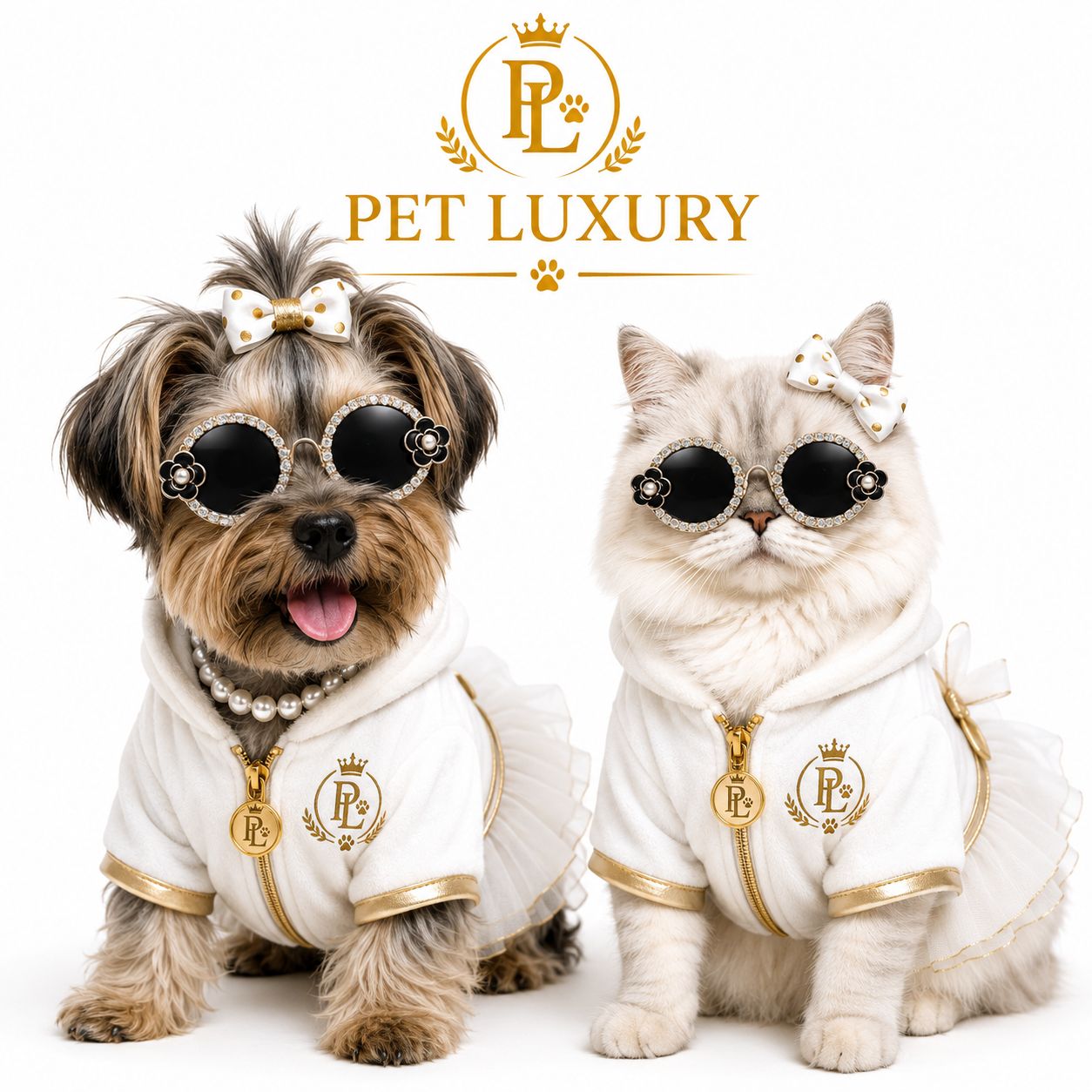 Pet Luxury Stylish Tails Dog And Cat Glasses