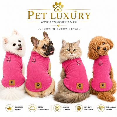 Pet Luxury Dog Paws Walk-Ready Fleece Shirt Jersey In A Royal Bright Pink Pet Luxury Dog Paws Walk-Ready Fleece Shirt Jersey In A Royal Bright Pink