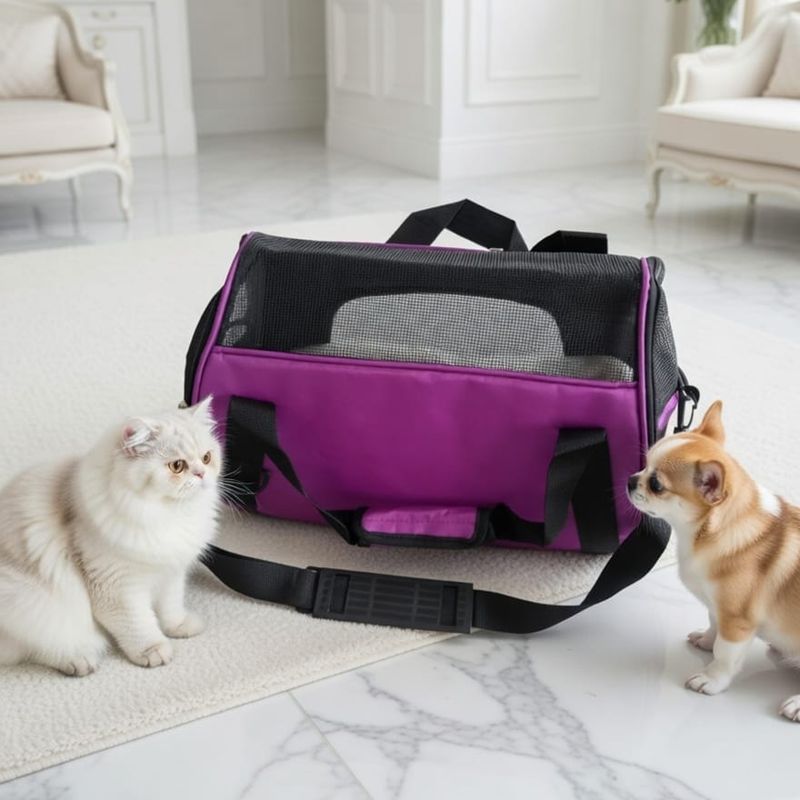Pet Travel Time Bag-Purple