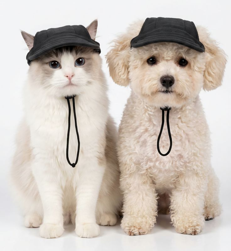 Pet Luxury Canine Black Dog And Cat Hat Cap Pet Luxury Canine Black Dog And Cat Hat Cap