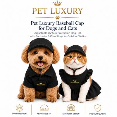 Pet Luxury Canine Black Dog And Cat Hat Cap Pet Luxury Canine Black Dog And Cat Hat Cap