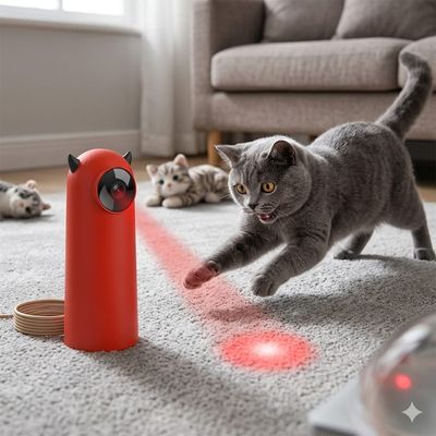 Xavier Cat Play Lazer Toy - Red