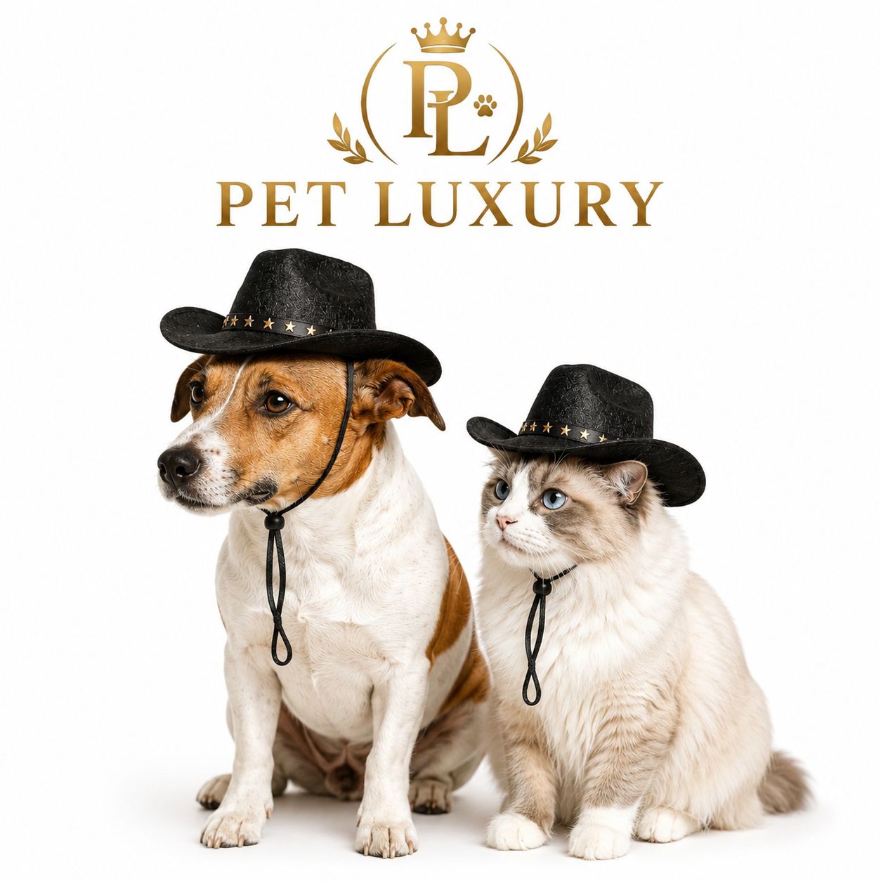 Pet Luxury Black Cowboy Dog And Cat Fashion Hat Pet Luxury Black Cowboy Dog And Cat Fashion Hat