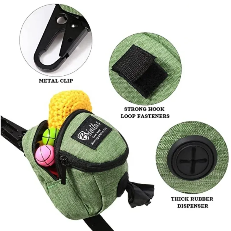 2-in-1 Pet Luxury Favorite Paws Pet Backpack — Emerald Green