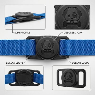 Pet Luxury Glamour Collar Holder – Black Edition