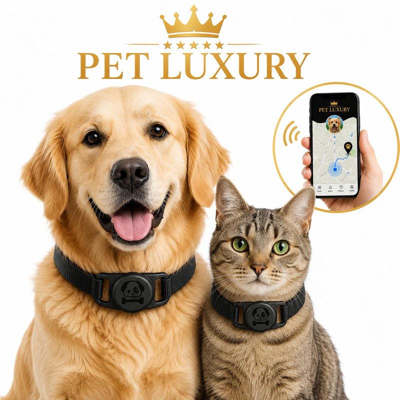 Pet Luxury Glamour Collar Holder – Black Edition