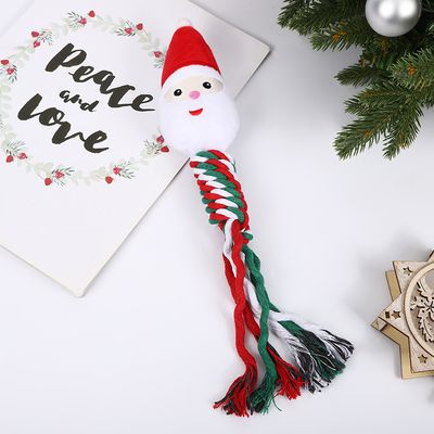 Pet Luxury Santa Claus Pet Chew Rope Toy