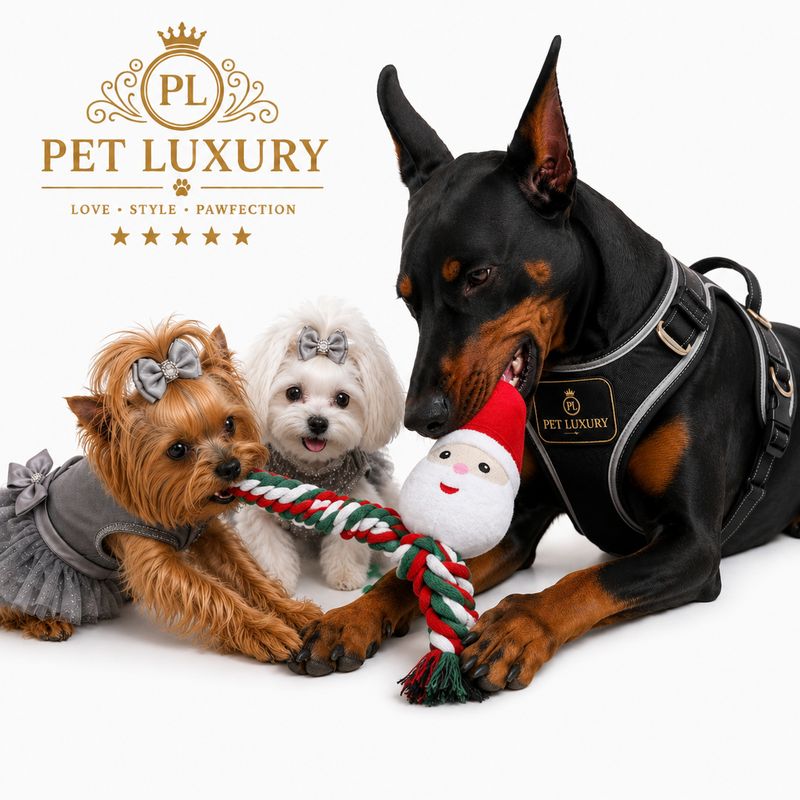 Pet Luxury Santa Claus Pet Chew Rope Toy