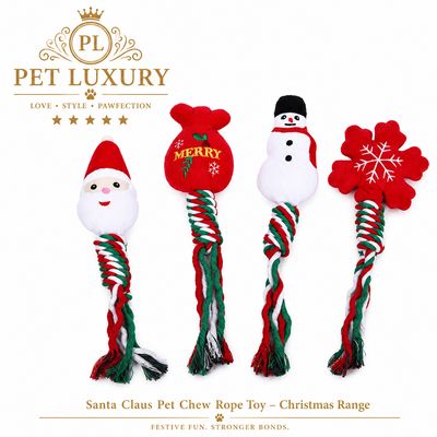 Pet Luxury Santa Claus Pet Chew Rope Toy