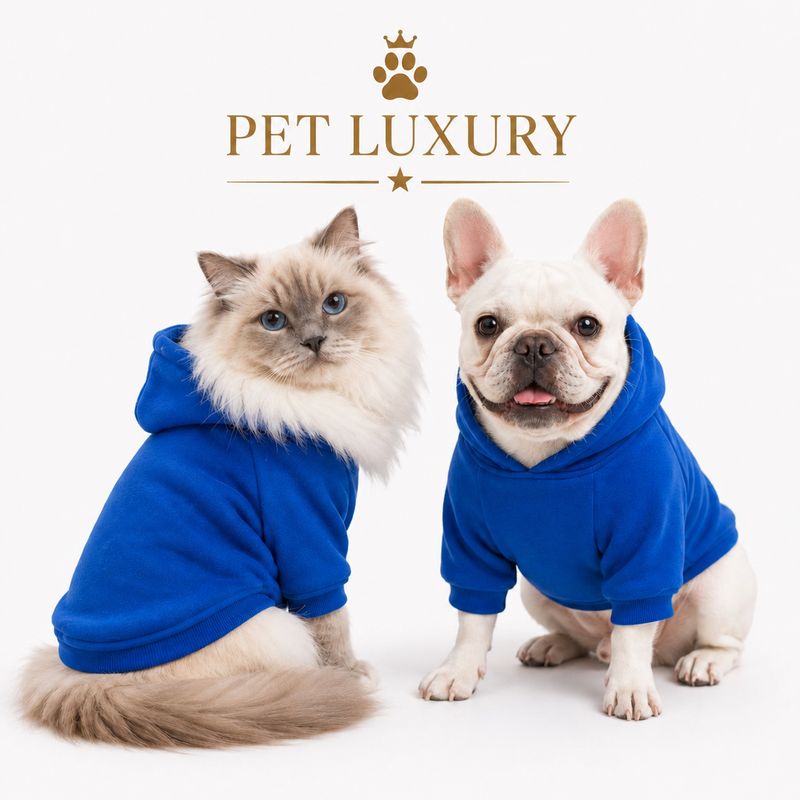 Pet Luxury Designer Dog Hoodie Shirt Jersey – Blue Pet Luxury Designer Dog Hoodie Shirt Jersey – Blue
