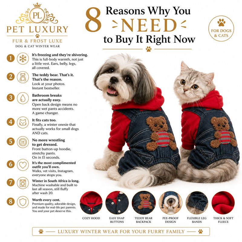 Pet Luxury – Fur & Frost Luxe Dog & Cat Winter Wear Clothing