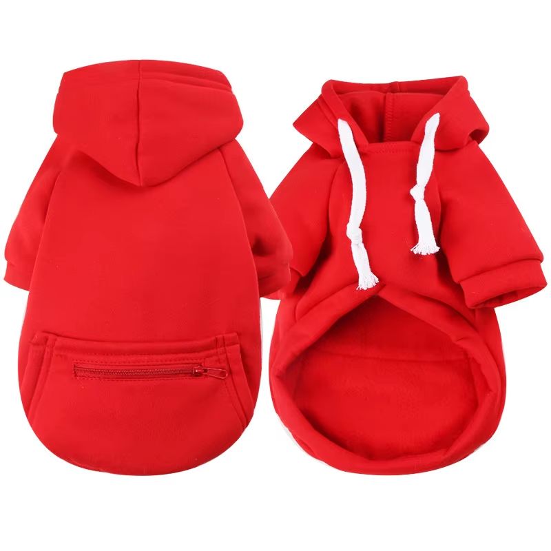 Timeless Tails Pet Hoodie-Red