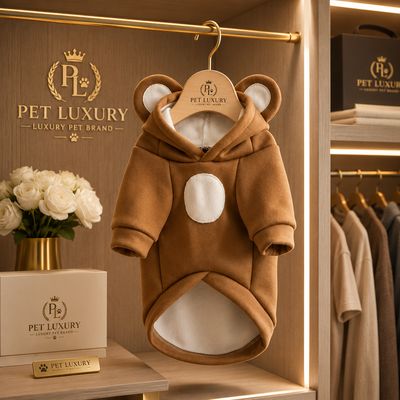 Pet Luxury Dog And Cat Attire - Brown Jersey