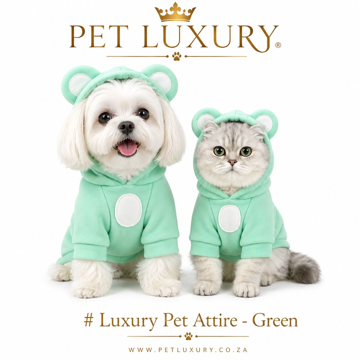 Pet Luxury Cat And Dog Attire - Green Jersey