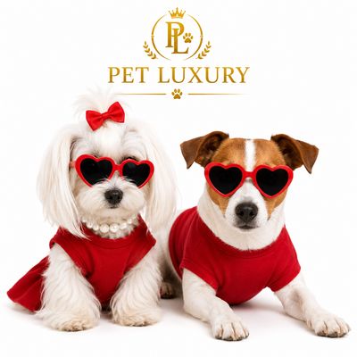 Pet Luxury Red Dog And Cat Sunglasses Pet Luxury Red Dog And Cat Sunglasses