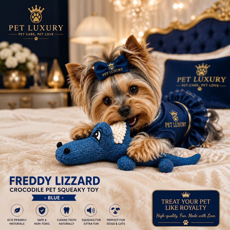 Pet Luxury Crocodile Plush Squeaky Dog Toy