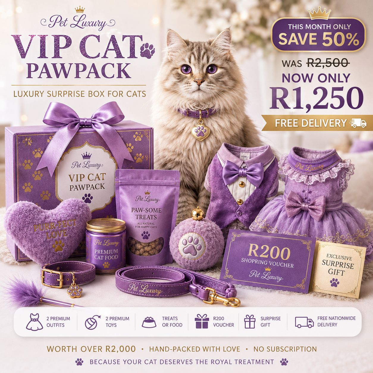 Pet Luxury™ VIP Cat PAWPACK