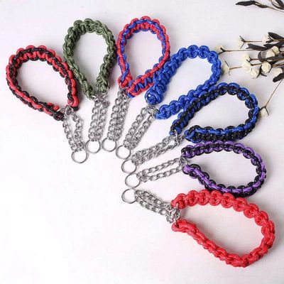 VIP PAWS Dog Collar and Leach-Red and blue