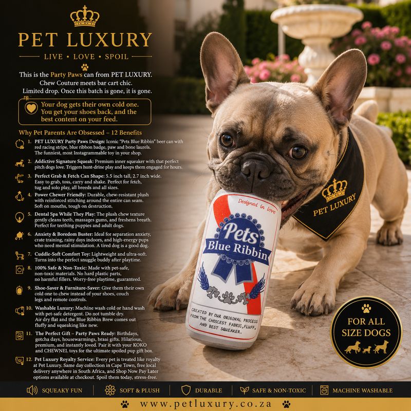 Pet Luxury Dog Squeaky Plush Toy Drink